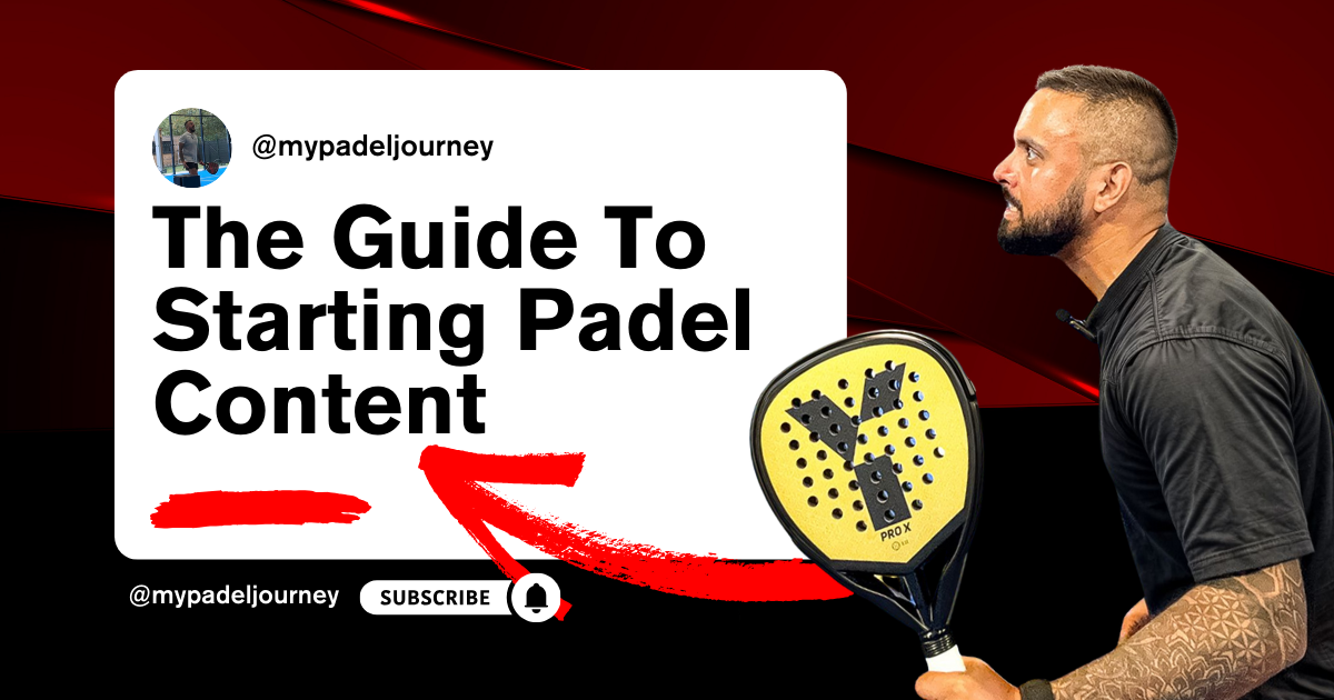 the guide to starting padel content